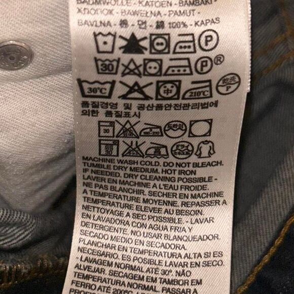 Levi Strauss Dark Denim 508 Regular Taper Fit jeans W 28 L 30 - Picture 4 of 8